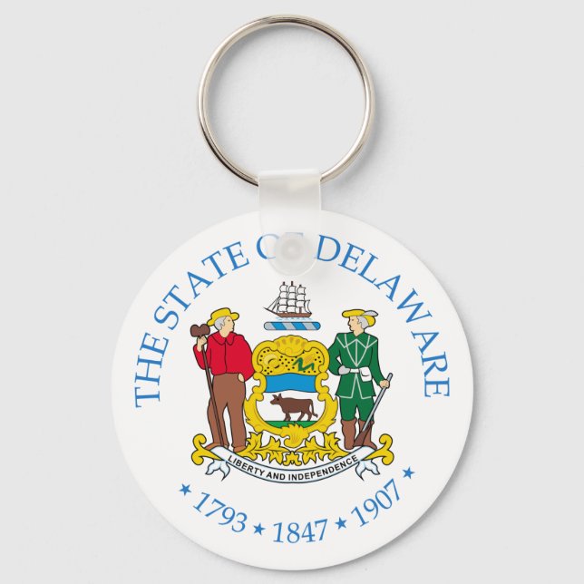 Delaware-Zeichen Schlüsselanhänger (Vorderseite)