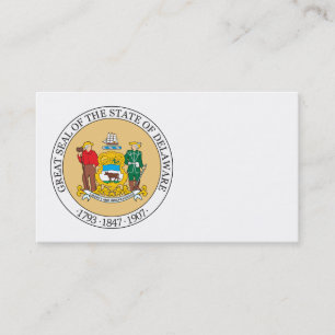 Delaware-Zeichen Visitenkarte