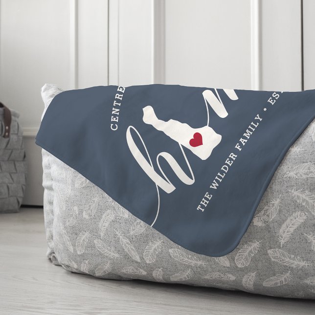 Delaware Zuhause Staat Personalisiert Sherpadecke (Von Creator hochgeladen)