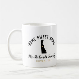 Delaware Zuhause Sweet Zuhause Family Monogram Tas Kaffeetasse
