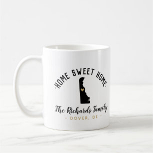 Delaware Zuhause Sweet Zuhause Family Monogram Tas Kaffeetasse