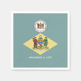 Delawarean Flag & Seal, Delaware Serviette