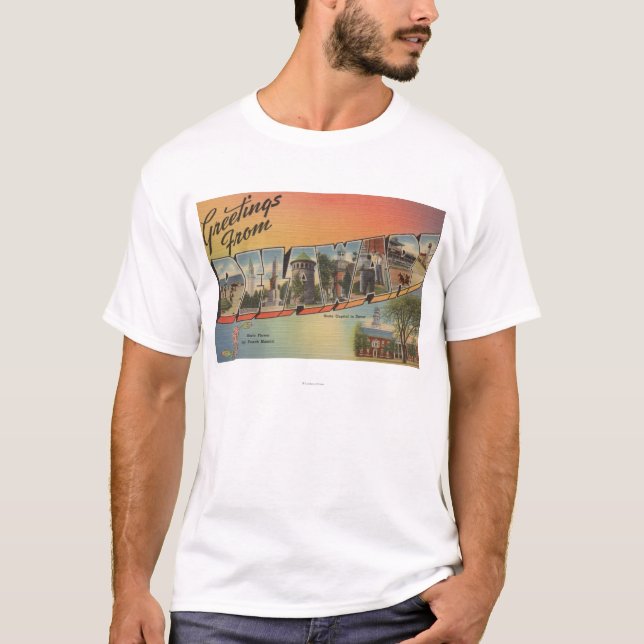 DelawareLarge Buchstabe ScenesDelaware T-Shirt (Vorderseite)