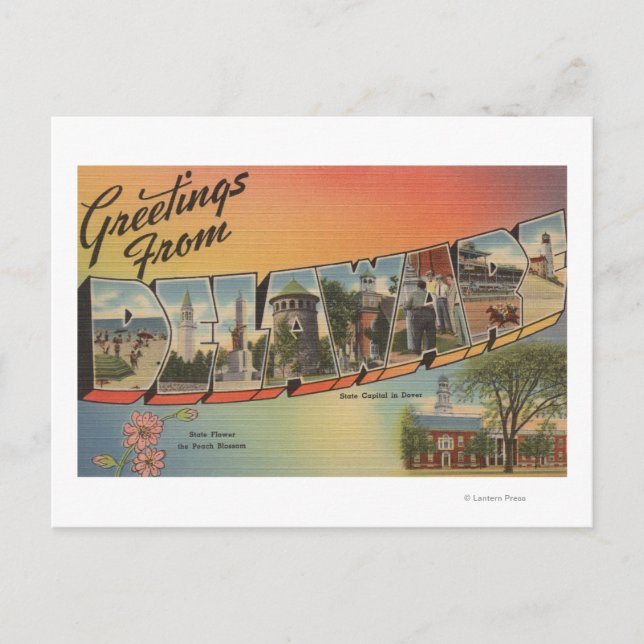 DelawareLarge Letter ScenesDelaware Postkarte (Vorderseite)