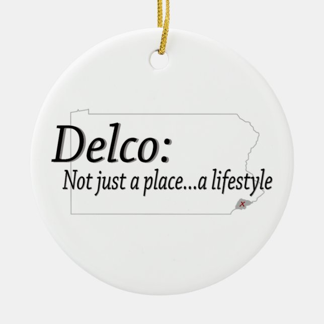 Delco Lifestyle Keramik Ornament (Vorne)