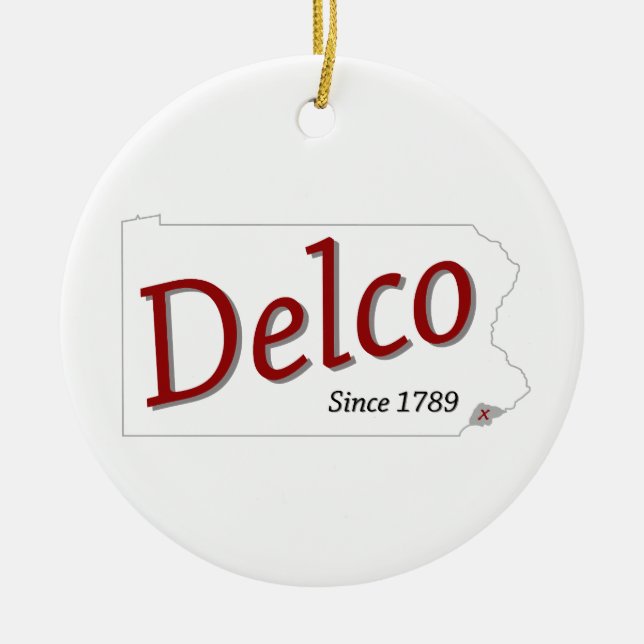 DELCO (R) seit 1789 Keramik Ornament (Vorne)