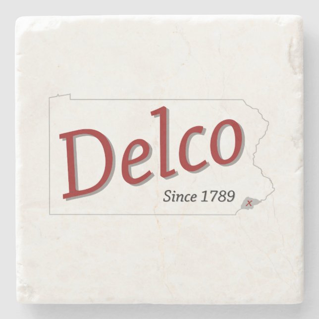 DELCO (R) seit 1789 Steinuntersetzer (Vorderseite)