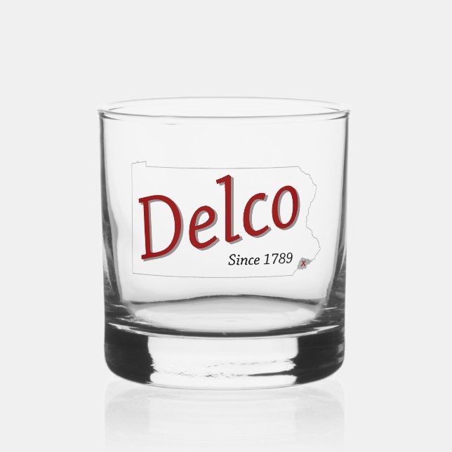 DELCO (R) seit 1789 Whiskyglas (Vorderseite)
