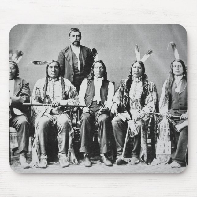 Delegation von Sioux-Leitern, geführt durch rote Mousepad (Vorne)