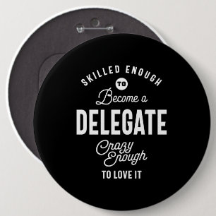 Delegierte Job Titel T-Shirt Geschenke Männer Frau Button