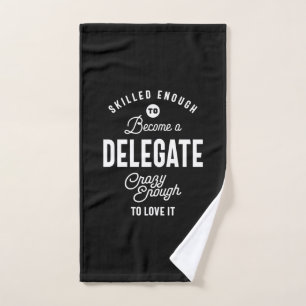 Delegierte Job Titel T-Shirt Geschenke Männer Frau Handtuch