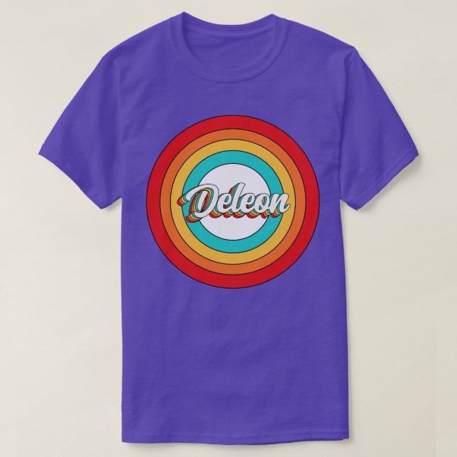 Deleon Name Shirt Vintag Deleon Circle (Design vorne)