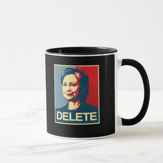 DELETE - Anti-Hillary-Poster - - Anti-Hillary -.pn Tasse (Rechts)