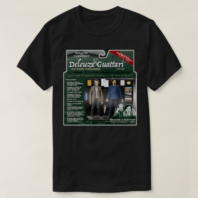 Deleuze amp Guattari Action Abbildung 2Pack T-Shirt (Design vorne)
