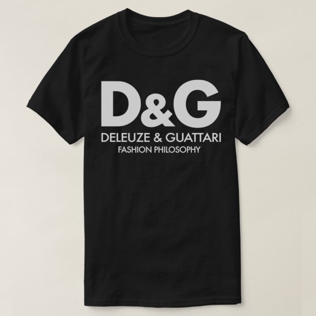 Deleuze Guattari Mode Philosophie White Classic T-Shirt (Design vorne)