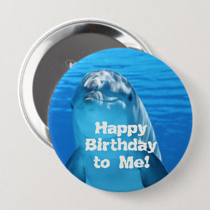 Delfin Alles Gute zum Geburtstag Pin Button