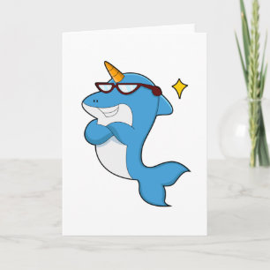 Delfin als Einhorn mit Brille.PNG Karte
