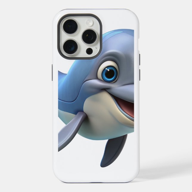 Delfin Apple iPhone 15 Pro Max Hülle (Rückseite)