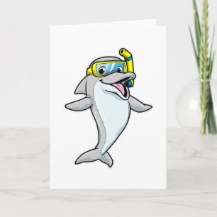 Delfin beim Tauchen mit Schnorchel Karte