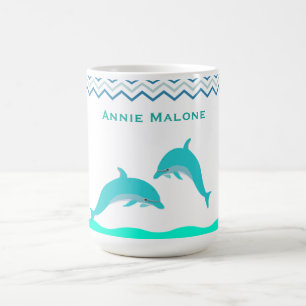 Delfin benutzerdefiniertes Wasser Kaffeetasse