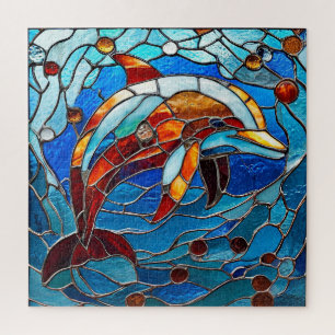 Delfin Buntglas Für Ozeanliebhaber