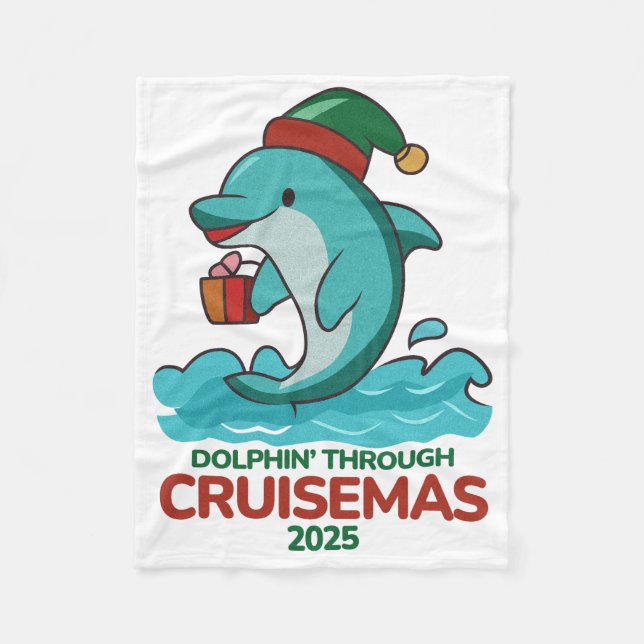Delfin durch Cruisemas 2025  Fleecedecke (Vorderseite)