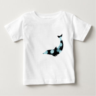 Delfin Fisch Blau Muster Tier Wasser Delfine Baby T-shirt
