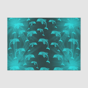 Delfin, Fisch, Natur, Wasser, Design, schön, Seidenpapier