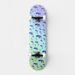 Delfin, Fisch, Natur, Wasser, Design, schön, Skateboard