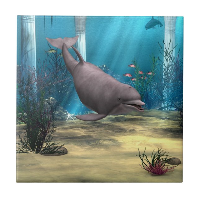 Delfin Fliese (Vorderseite)