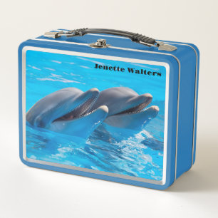 Delfin Freunde Metall Brotdose