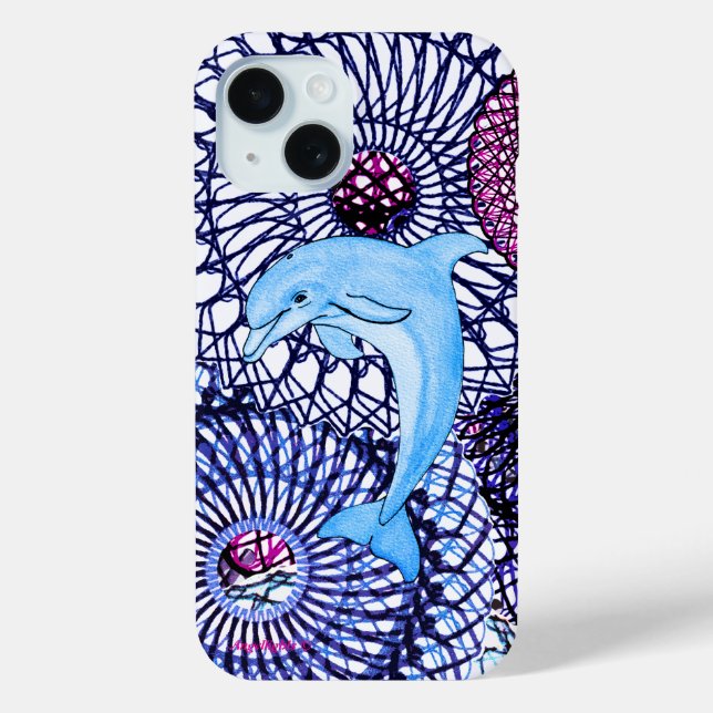 Delfin-Harmonie Case-Mate iPhone Hülle (Rückseite)