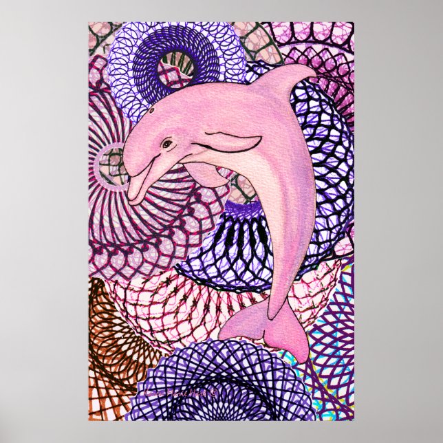 Delfin-Harmonie Poster (Vorne)