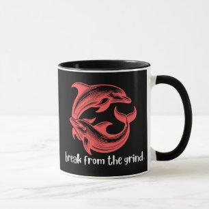 Delfin-Kaffeetasse Tasse