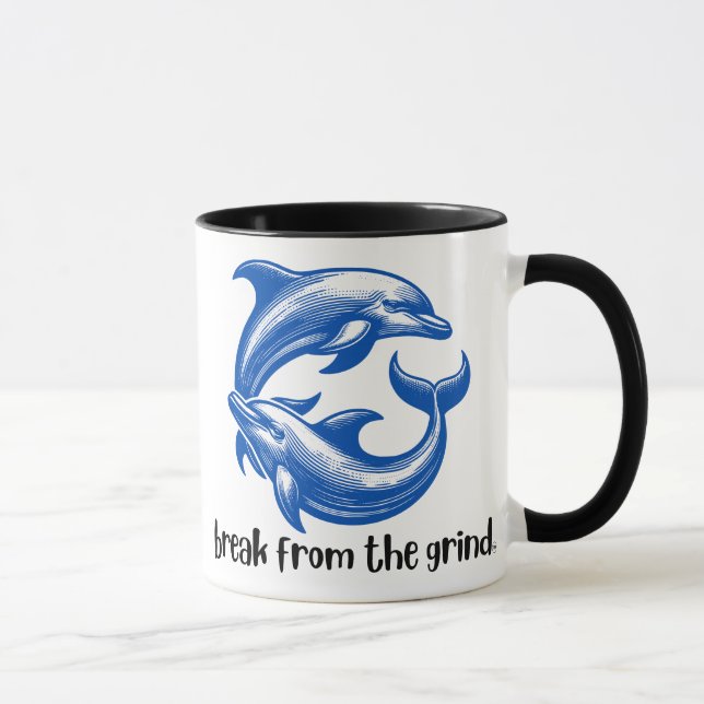 Delfin-Kaffeetasse Tasse (Rechts)