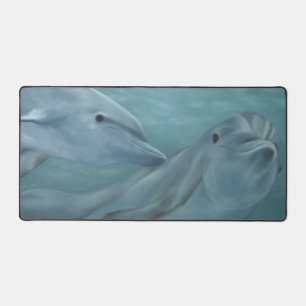 Delfin Lächeln Schreibtischunterlage