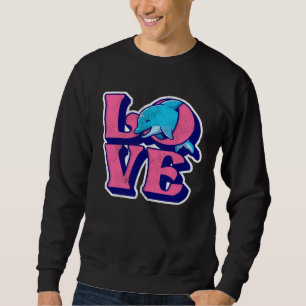 Delfin Liebe Schützt die Delfine Awareness Delphin Sweatshirt
