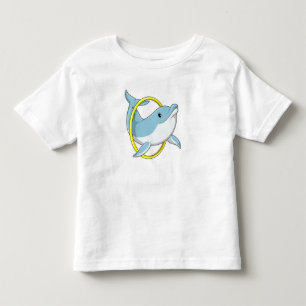 Delfin mit Ring Kleinkind T-shirt