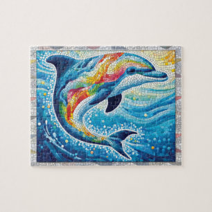 Delfin-Mosaik, Ozean, Fliesen, Geschenk,