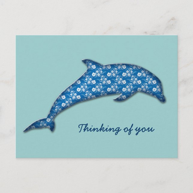 Delfin Postkarte (Vorderseite)