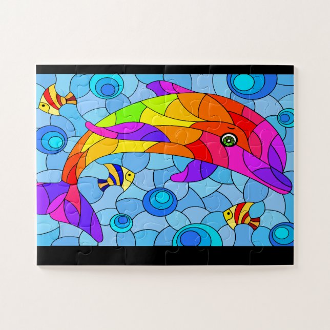 Delfin-Puzzle (Horizontal)
