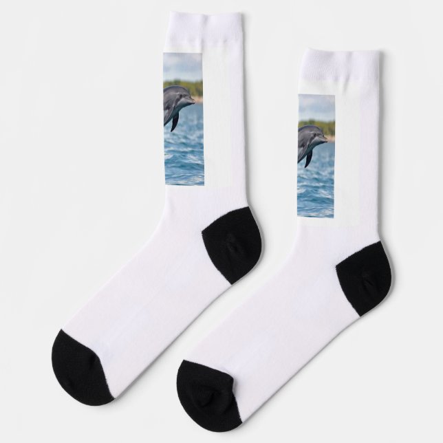 Delfin Socken (Linkes Detail)