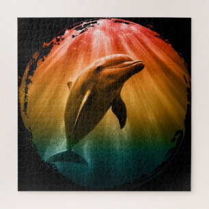 Delfin Sommer Meer Ozean Sonnenuntergang