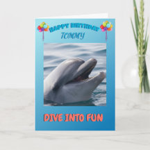 Delfin-Splash-Geburtstagsfreude