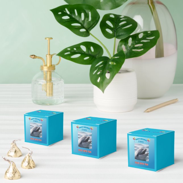 Delfin-Splash-Party Geschenkschachtel (Zahlreiche)