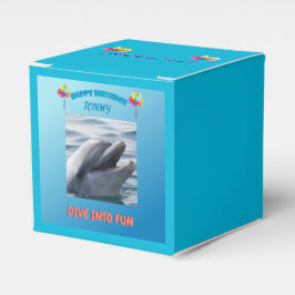Delfin-Splash-Party Geschenkschachtel