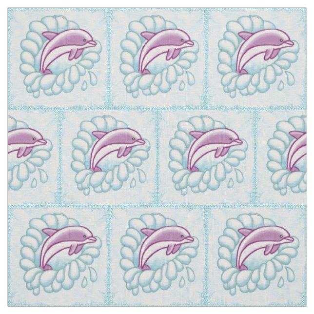 Delfin-Splash Stoff (Muster)