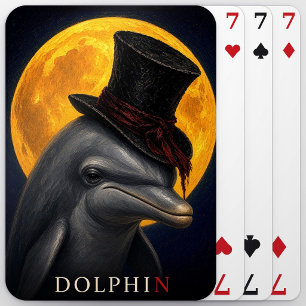 Delfin-Zylinder-Gotischer Surrealismus Spielkarten