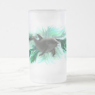 Delfinbaby Mattglas Bierglas