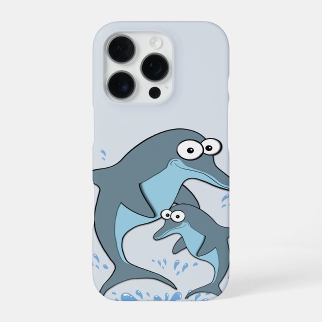 Delfine iPhone 16 Pro Hülle (Rückseite)